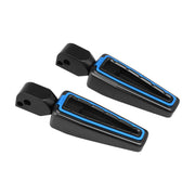 Fangster passenger foot pegs - Black blue