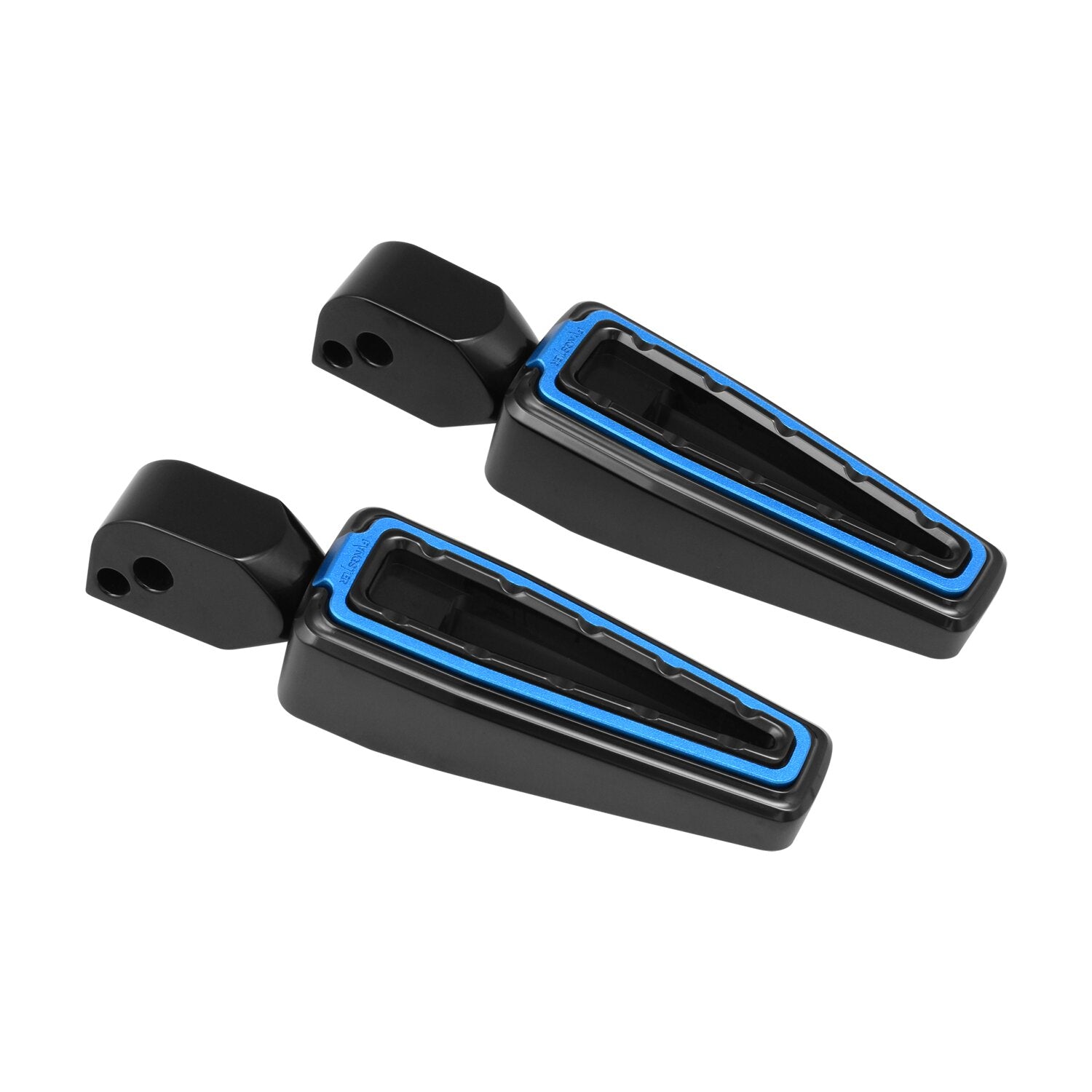 Fangster passenger foot pegs - Black blue