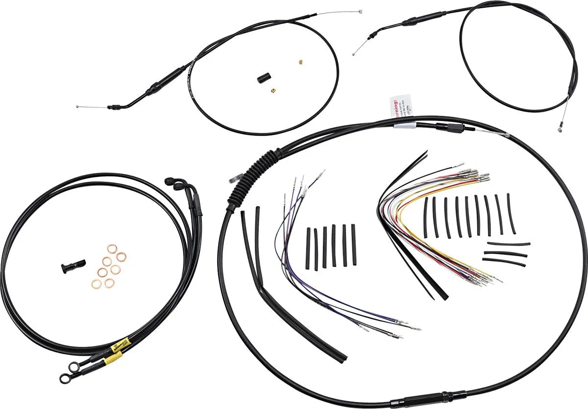 Burly Brand Jail Bar Cable Kit for 14" Handlebars