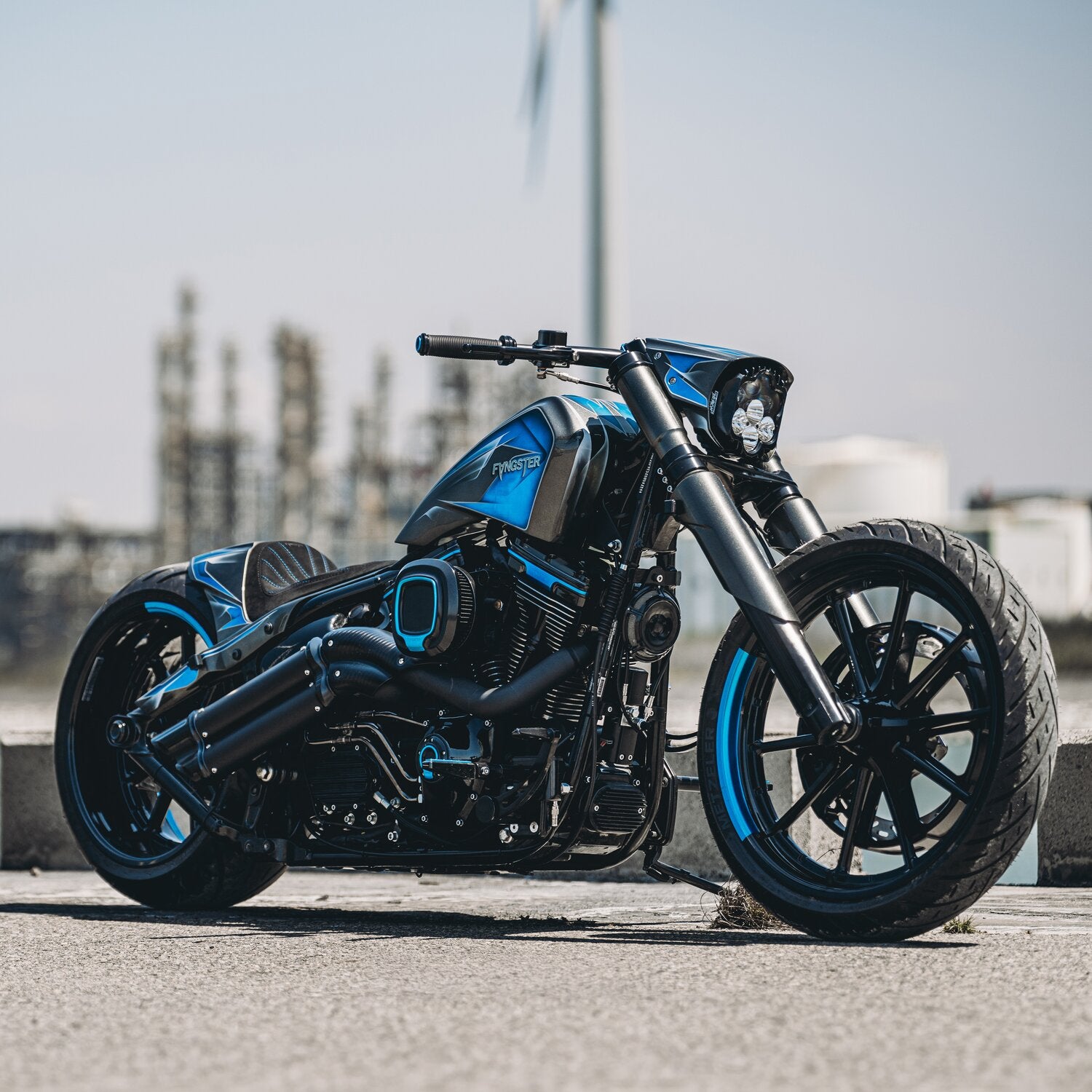 Fangster Air cleaner - Black blue