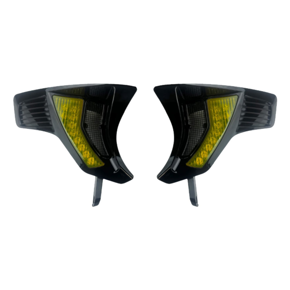 Custom Dynamics turn signal LED vent inserts - Front - Black