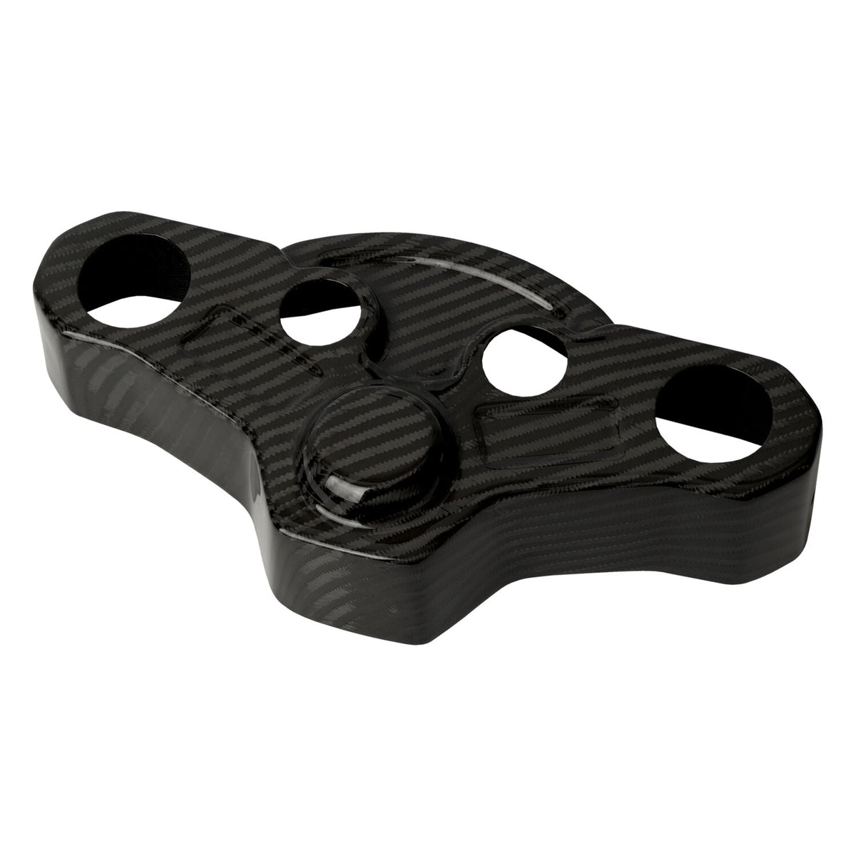 Tommy & Sons carbon fiber top triple tree cover - Woven