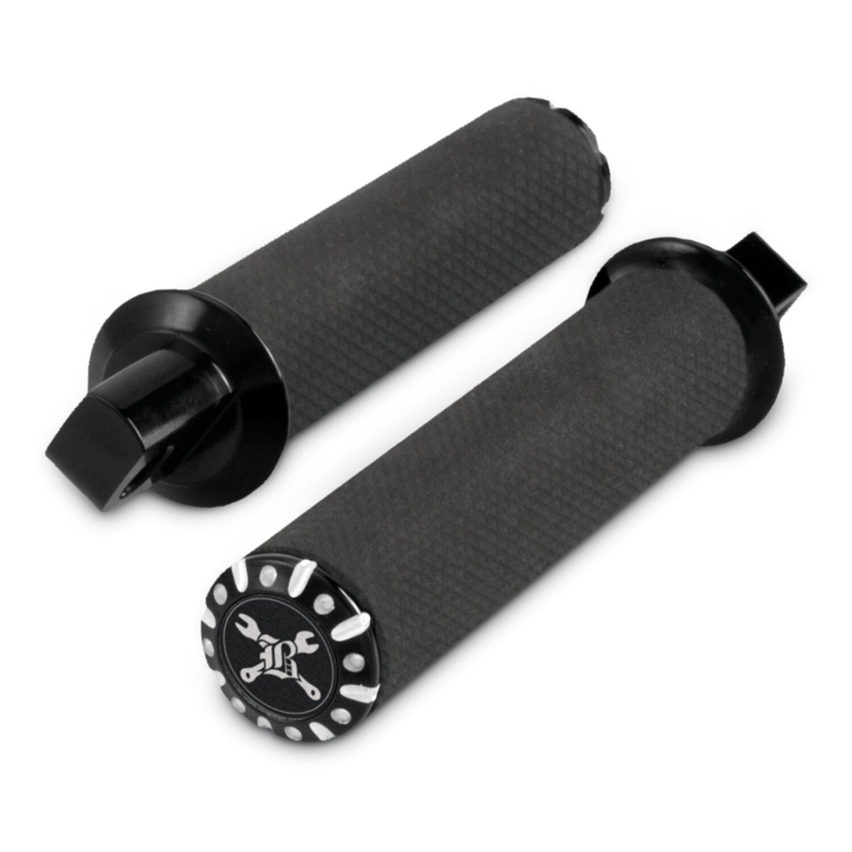 Burly Hawk foot peg set - Black CC