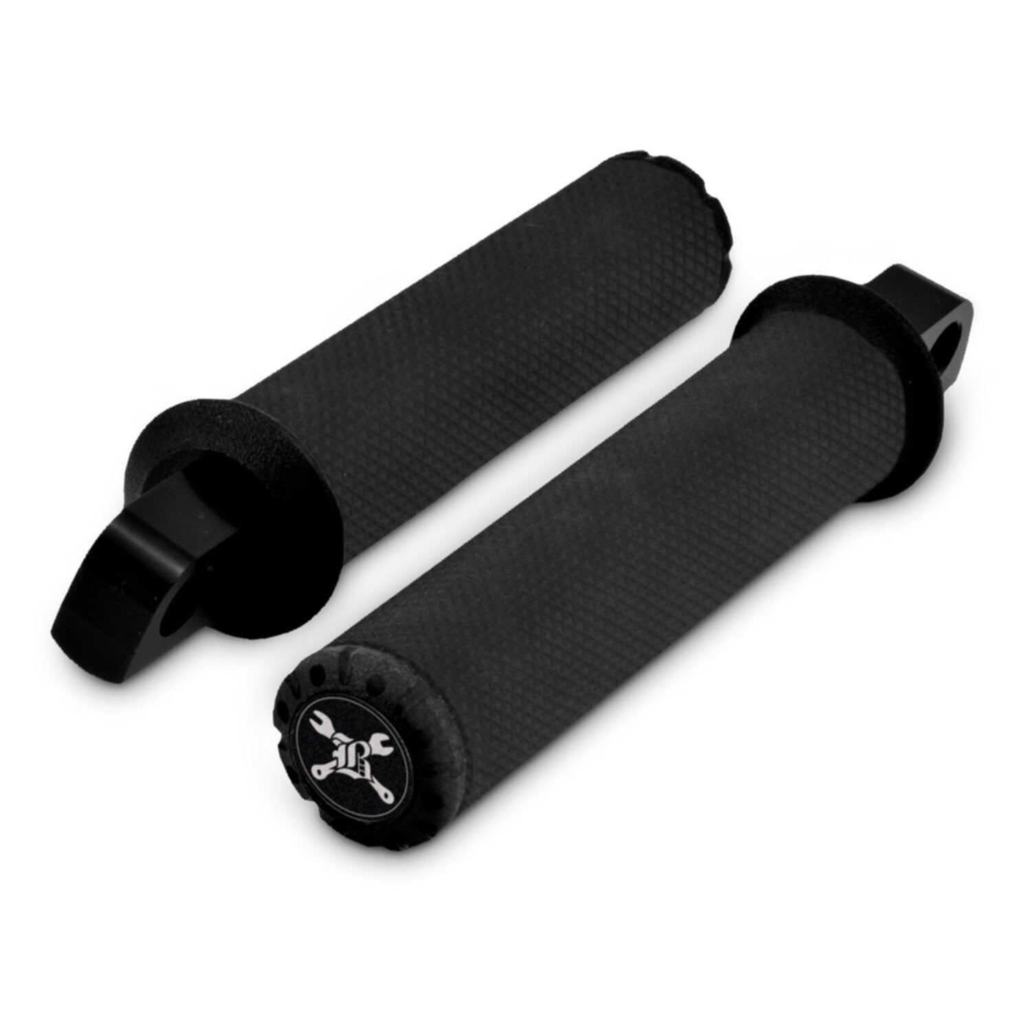 Burly Hawk Footpeg set Billet - Black Textured