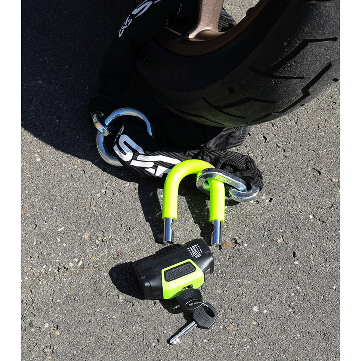 SXP EV chain & disc lock kit 100 cm