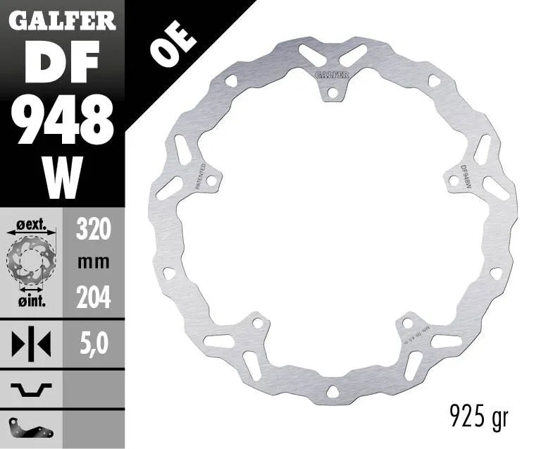 Galfer Wave Bremsscheibe - Hochleistungs-Bremskraft - Vorne