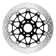 Accossato oversized floating brake disc front - Round - Black