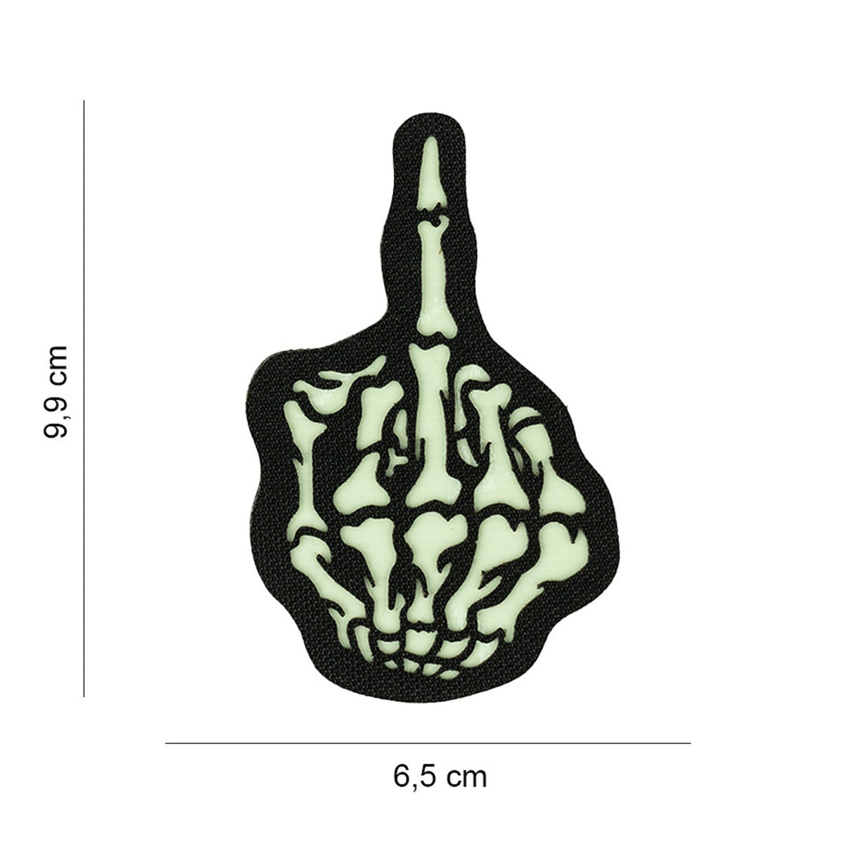 Army Surplus Laser Cut Skull Finger patch