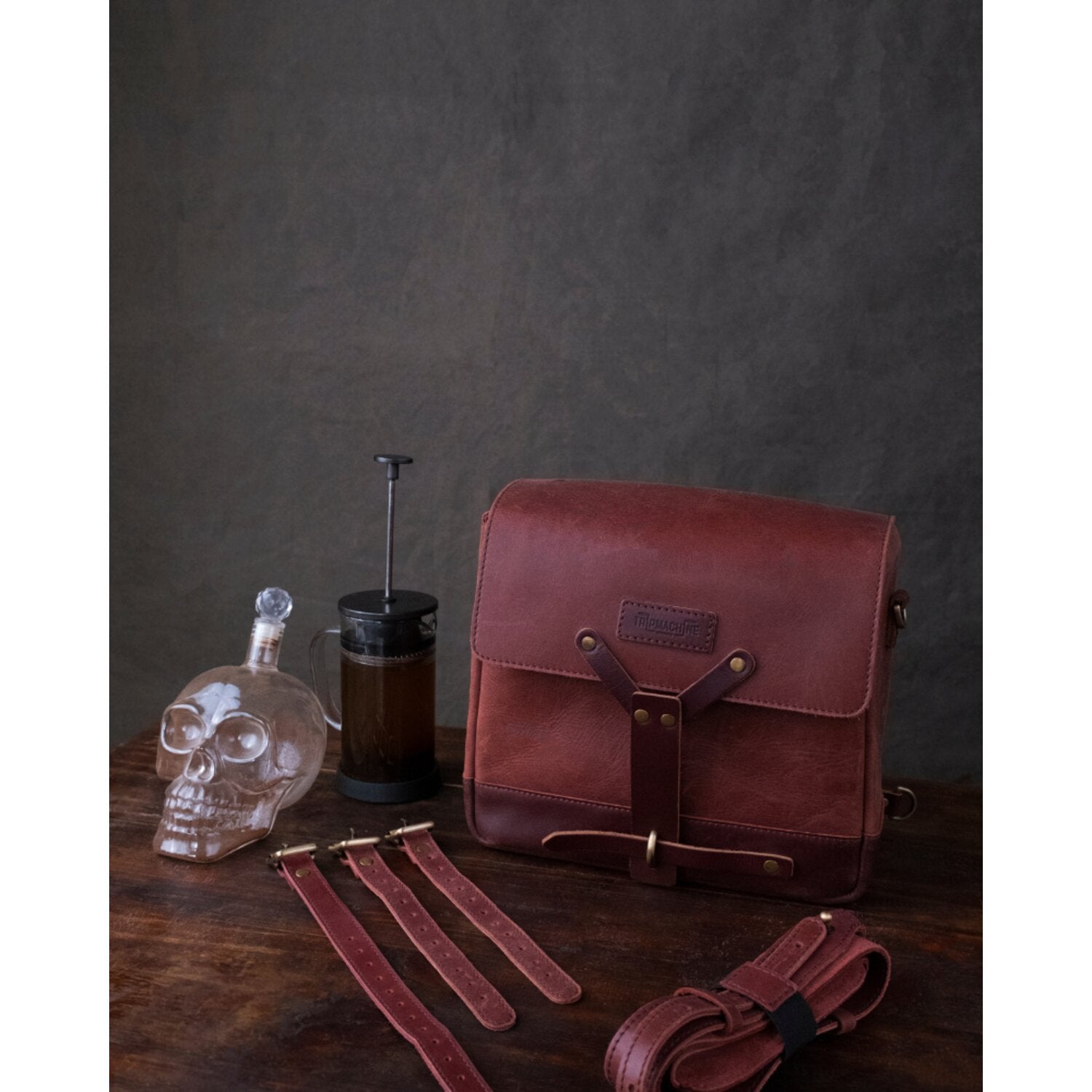 Trip Machine Messenger bag - Cherry Red