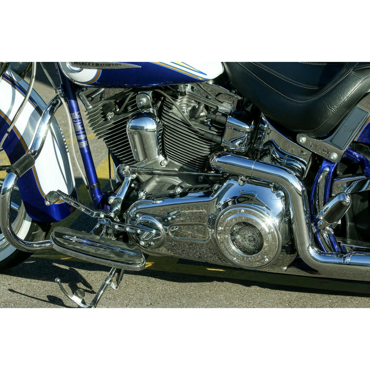 Rick's Motorcycles derby cover 'Porthole' - Polished