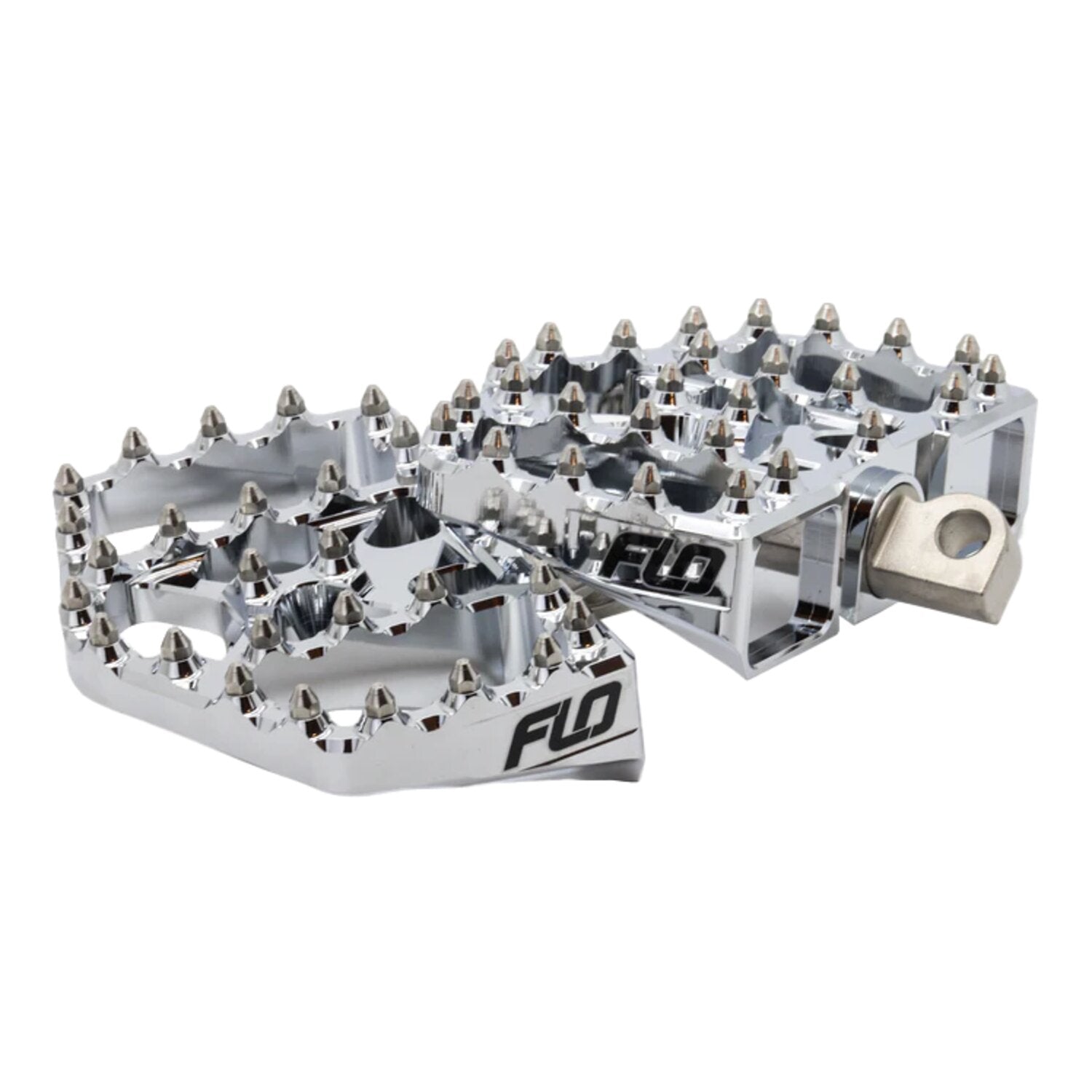Flo Motorsports V4 BMX Mini floorboards - Chrome