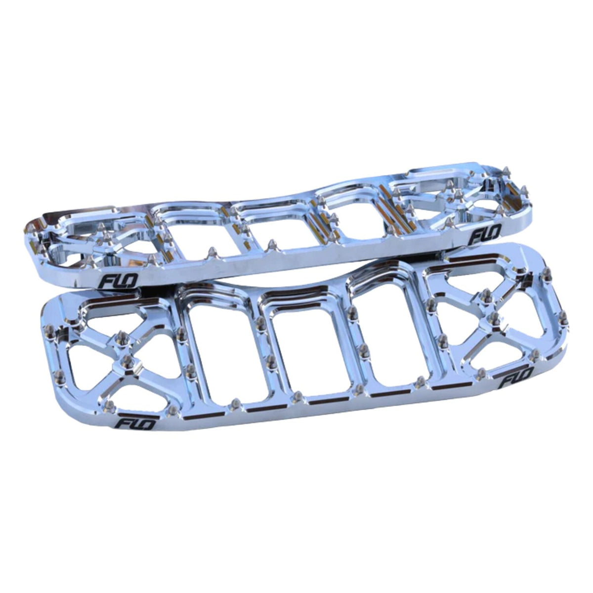 Flo Motorsports V5 Bagger floorboard set - Chrome