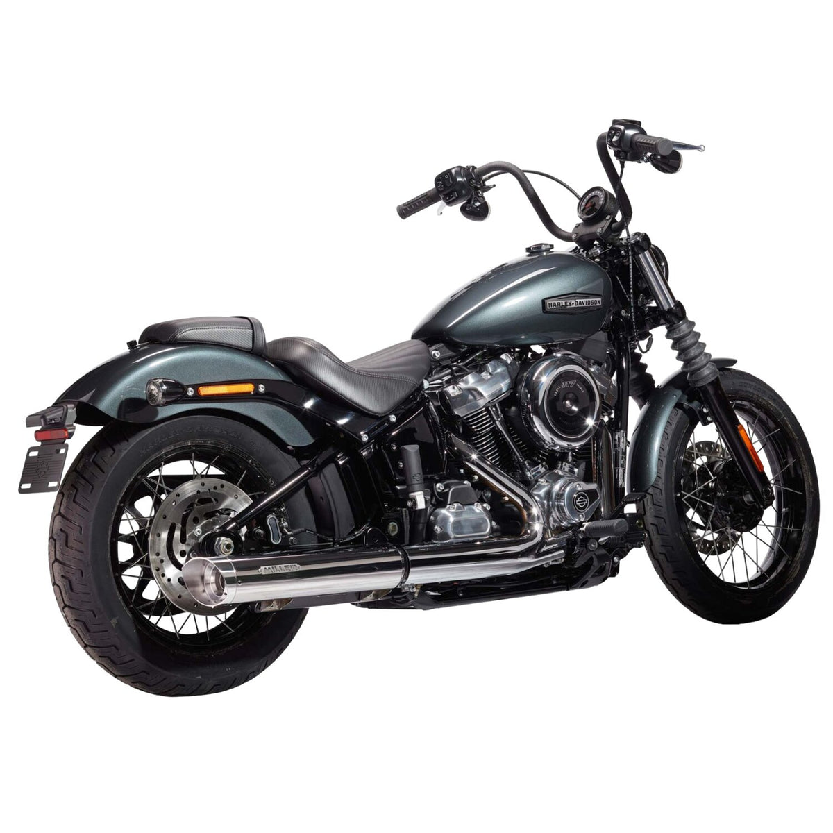 Miller Exhaust Miller Liberty Slip-On polished End cap SlashCut polished