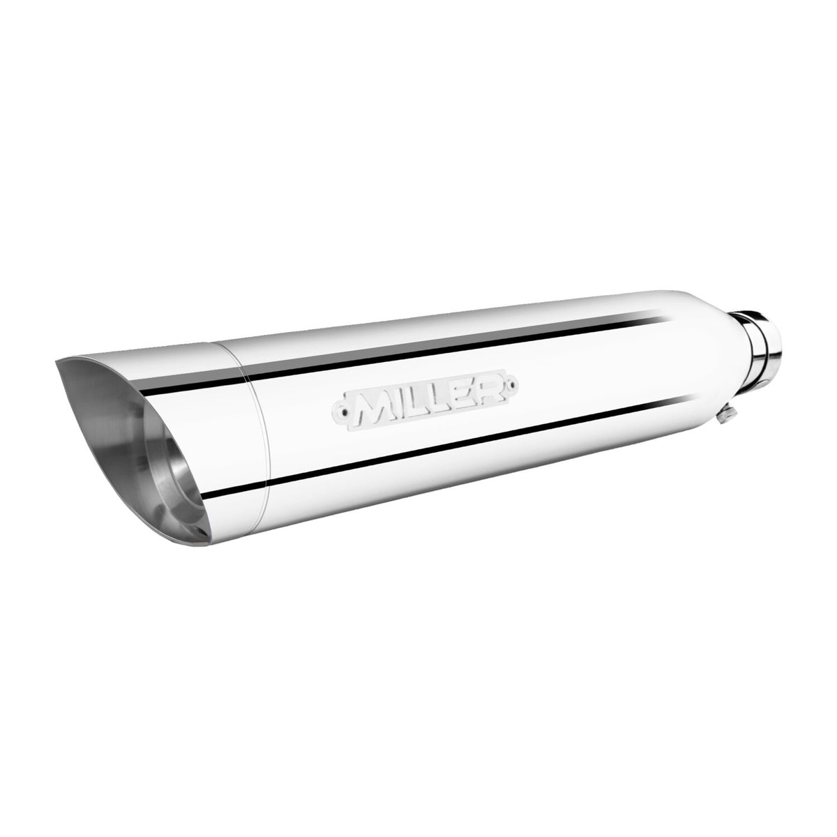Miller Exhaust Miller Liberty Slip-On polished End cap SlashCut polished