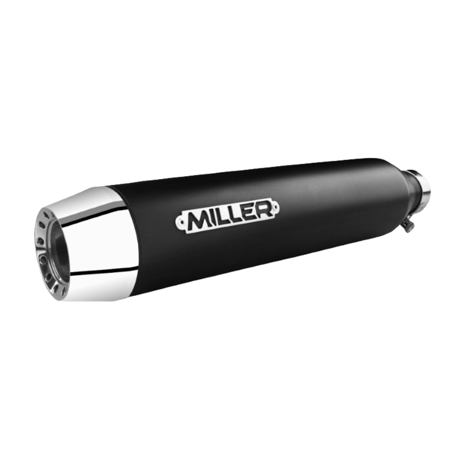 Miller Exhaust Miller Liberty Slip-On black End cap Tapered polished