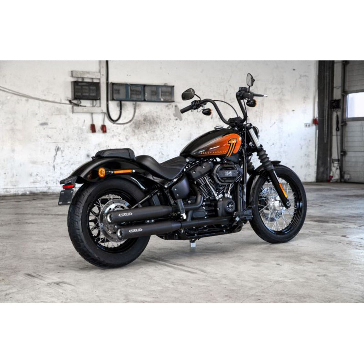 Miller Exhaust Miller Destiny Slip-Ons black End cap Standard black