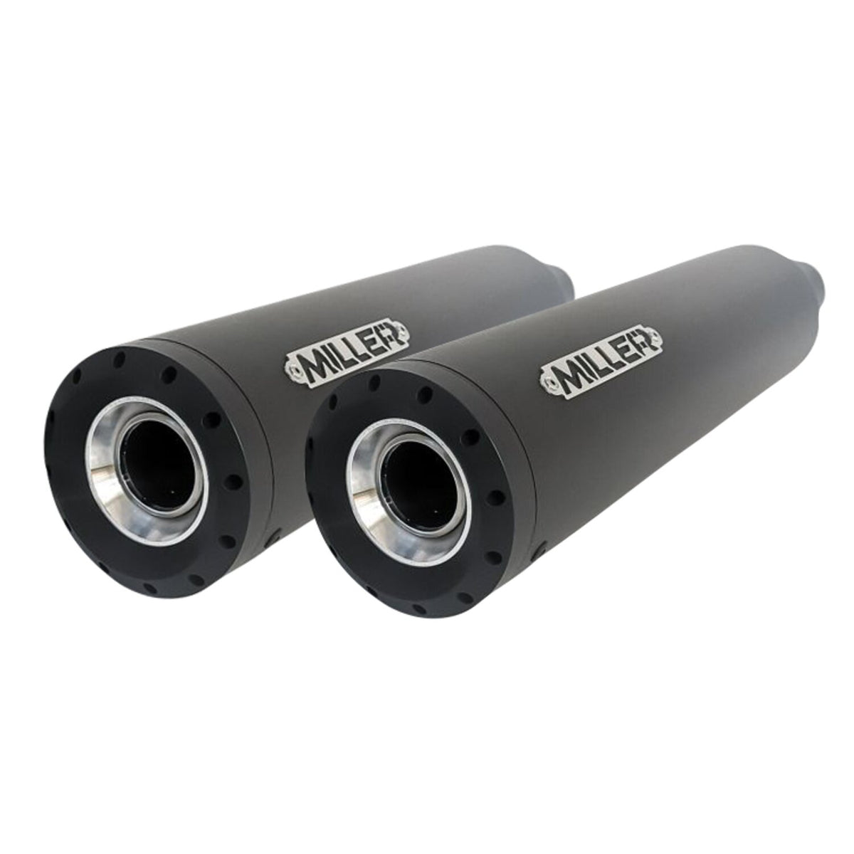 Miller Exhaust Miller Destiny Slip-Ons black End cap Standard black