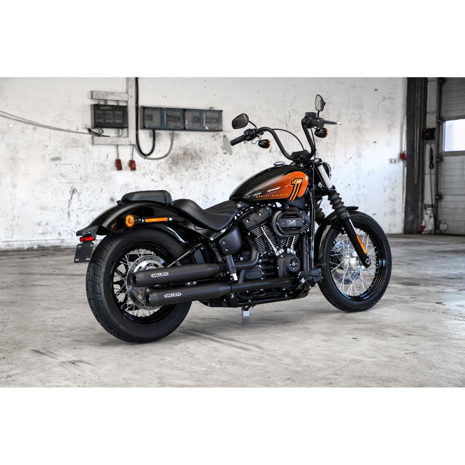 Miller Exhaust Miller Destiny Slip-Ons black End cap Tapered black