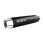 Miller Exhaust Miller Liberty Slip-On black End cap Tapered polished