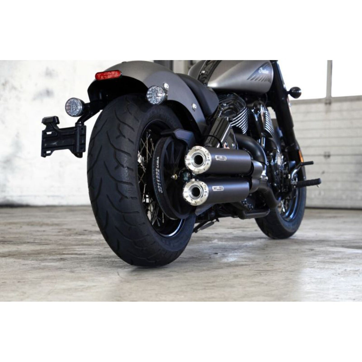Miller Exhaust Miller Omaha II Slip-Ons black End cap Standard polished