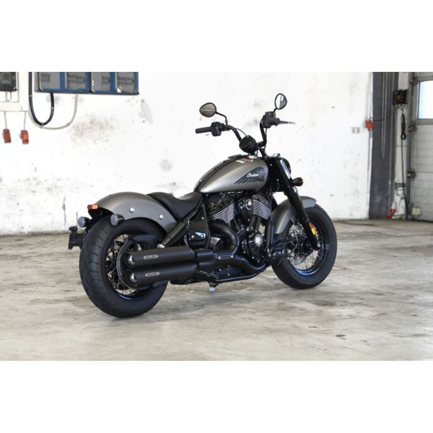 Miller Exhaust Miller Omaha II Slip-Ons black End cap SlashCut black