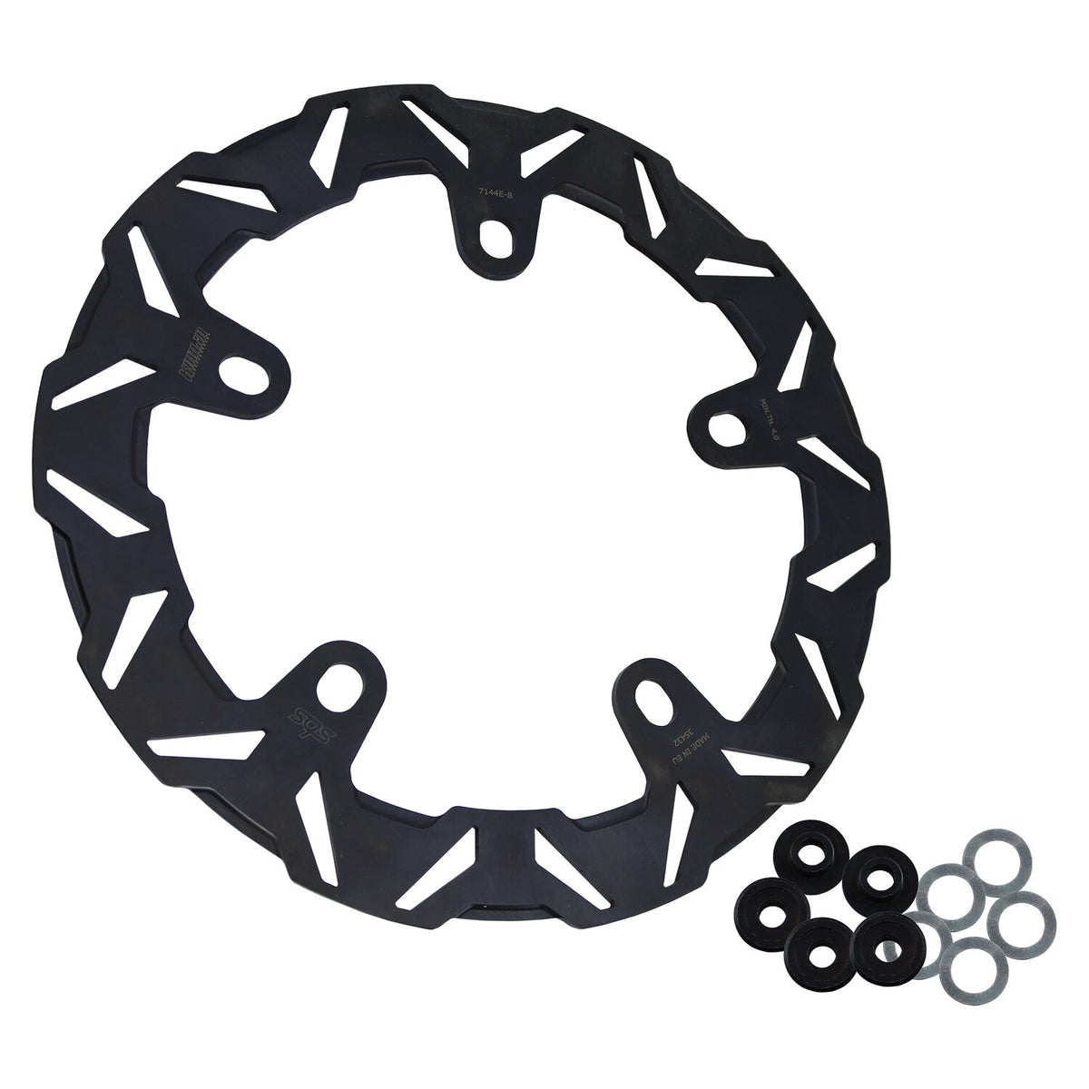 Kodlin by SBS 'V-Design' brake rotor front L/R - Black