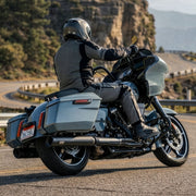 Track Series 2-2 slip-on mufflers - Black - Slash Cut