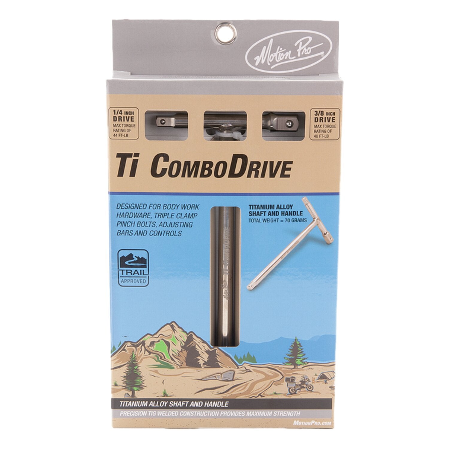 Motion Pro Ti T-handle Combo Drive 1/4" & 3/8" drive