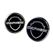 Cult-Werk front axle cover set - Gloss black - CC Logo