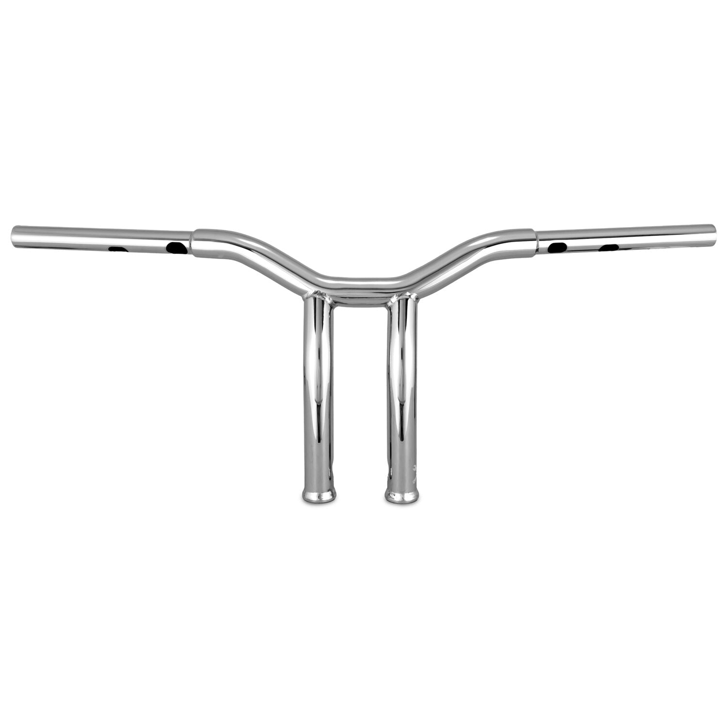Burly Dominator raked 1-1/4" T-bar 10" rise - Chrome