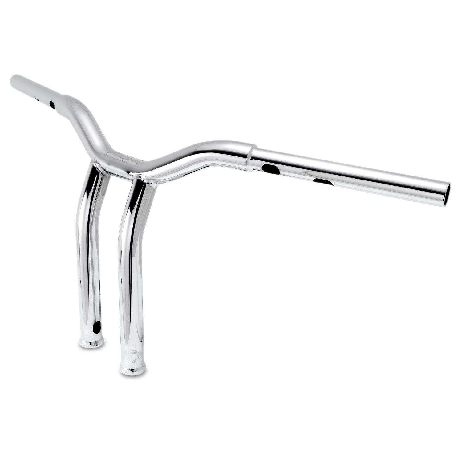 Burly Dominator raked 1-1/4" T-bar 12" rise - Chrome