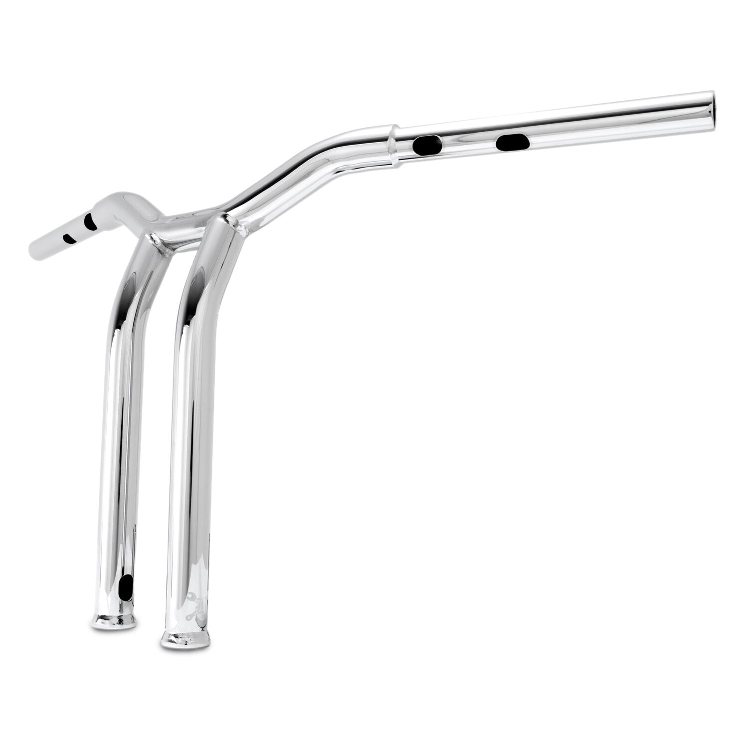 Burly Dominator raked 1-1/4" T-bar 14" rise - Chrome
