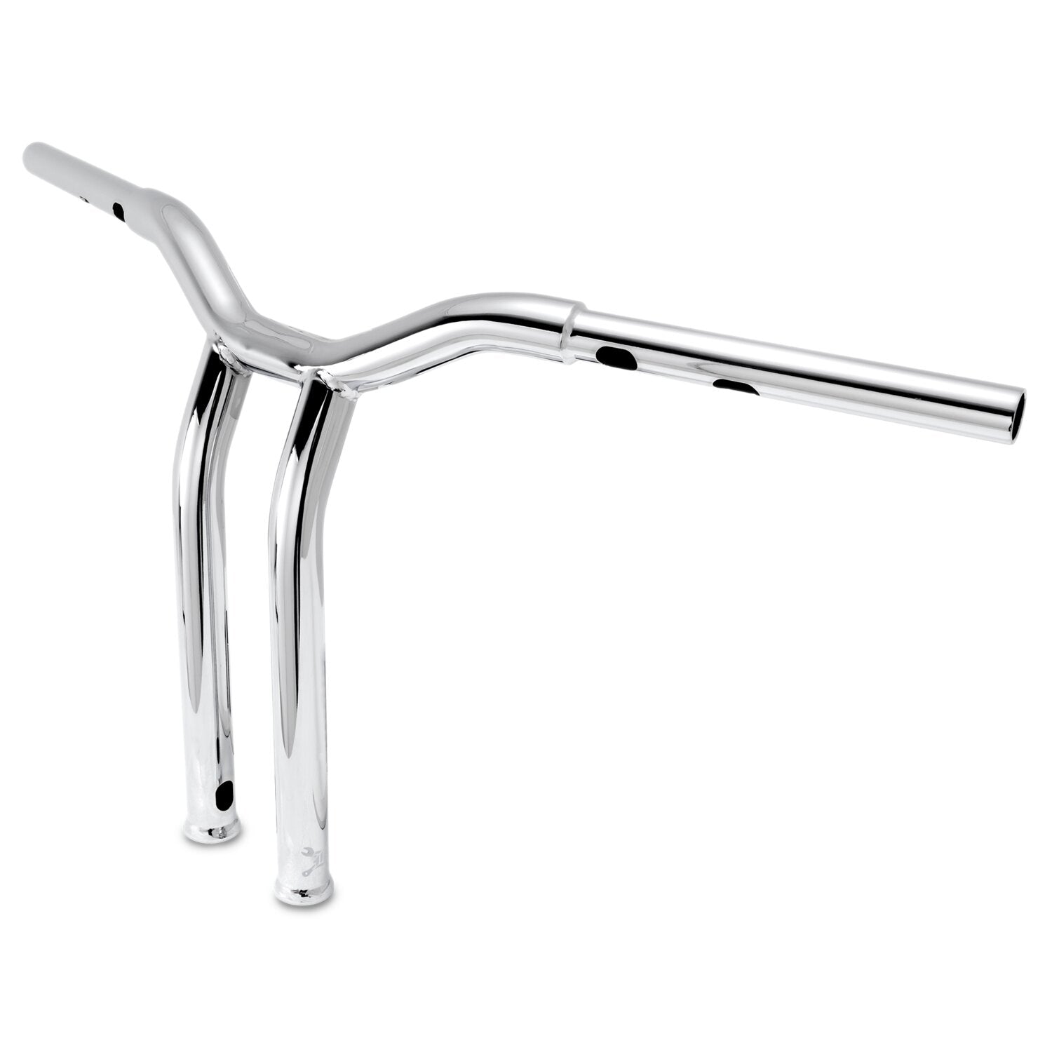 Burly Dominator raked 1-1/4" T-bar 14" rise - Chrome