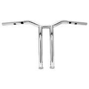 Burly Dominator raked 1-1/4" T-bar 14" rise - Chrome