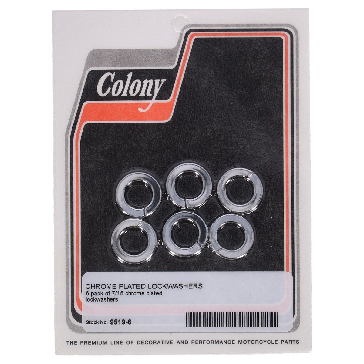 Colony Lockwashers 7/16" Chrome plated