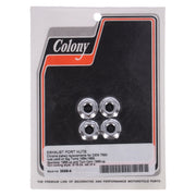 Colony 5/16-24 Exhaust port nut non locking - Chrome