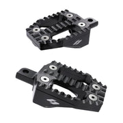 Kraus EXO foot peg set - Black alu top / Black alu base