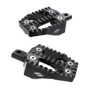 Kraus EXO foot peg set - Black alu top / Black alu base