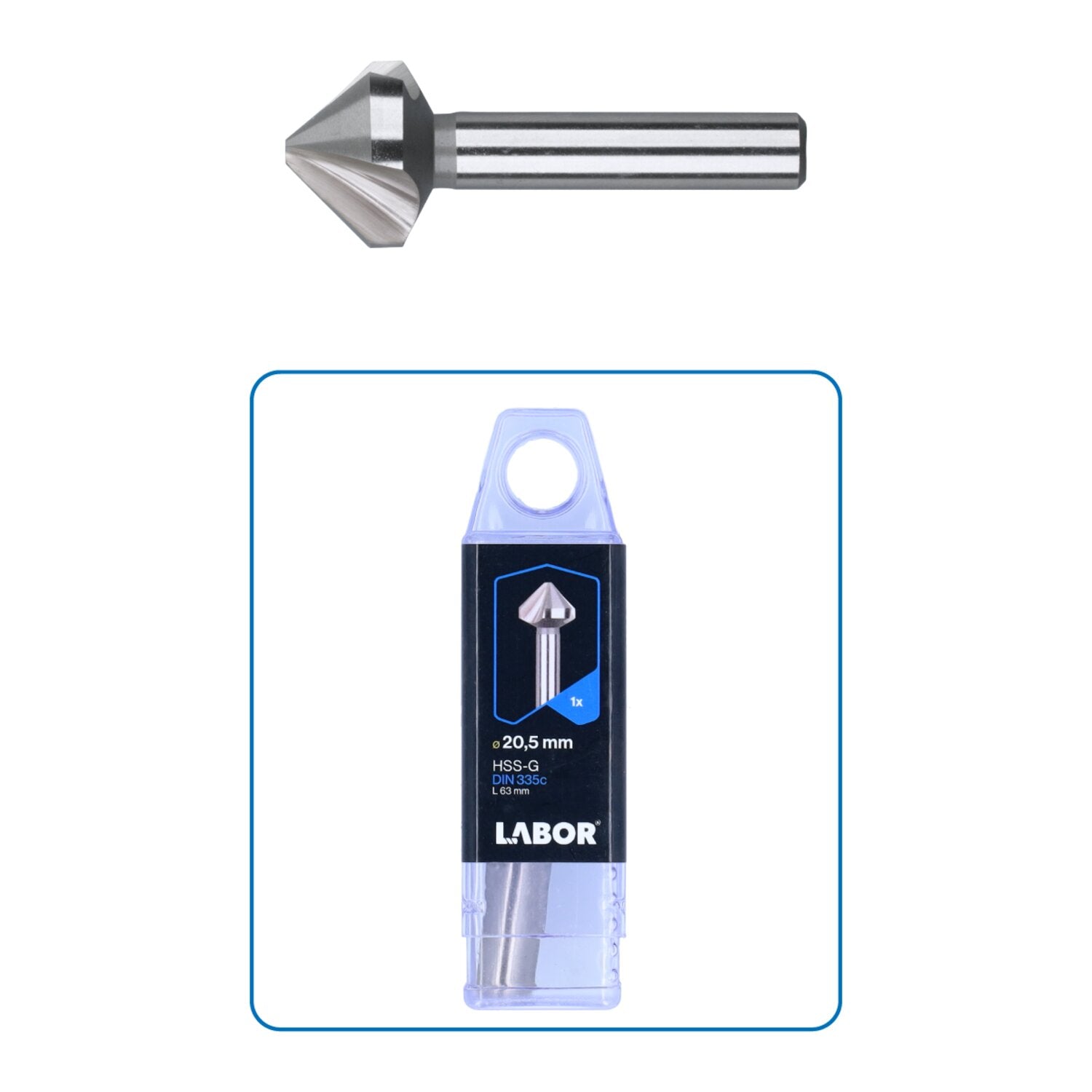 Labor HSS-G Countersink DIN335C ø6.3mm head