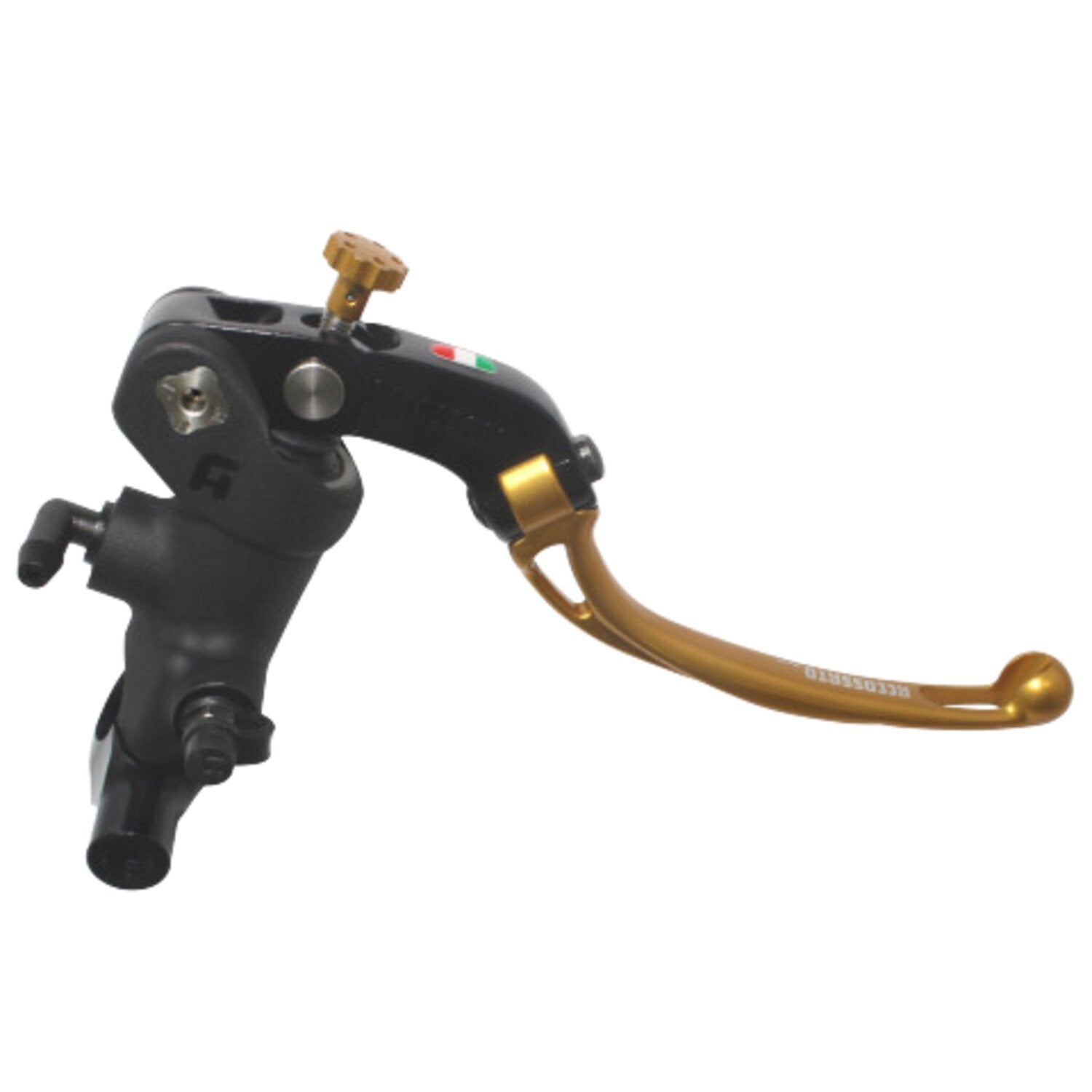 Accossato radial h/b master cyl - Long - RST - Black/Gold