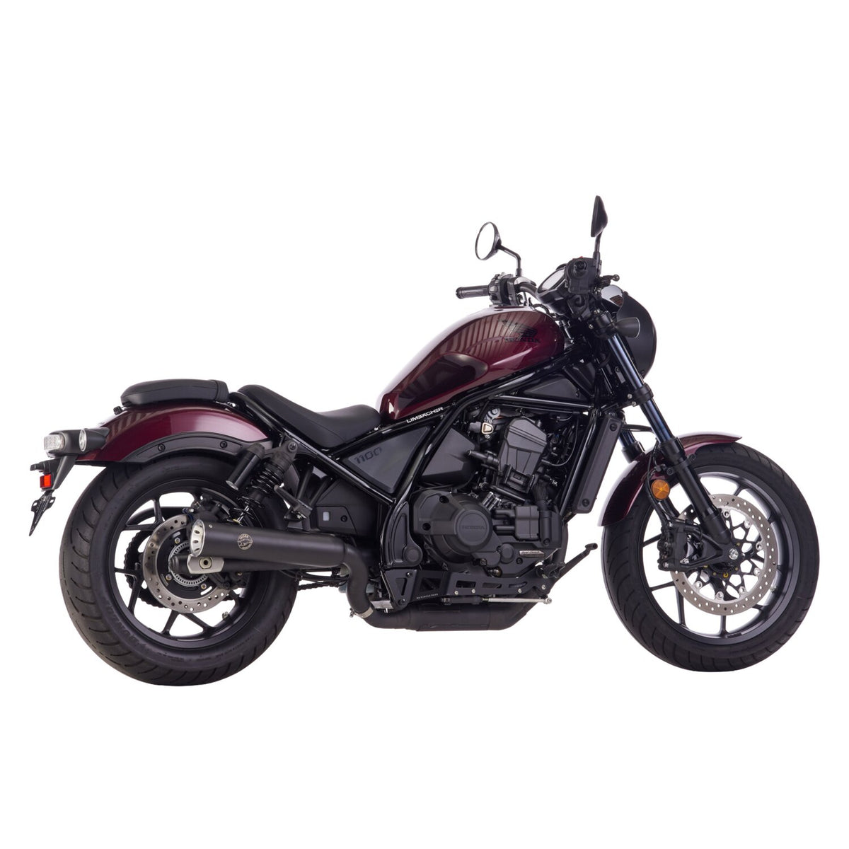 Falcon exhaust Falcon Double Groove Slip-On (2-1) matte black