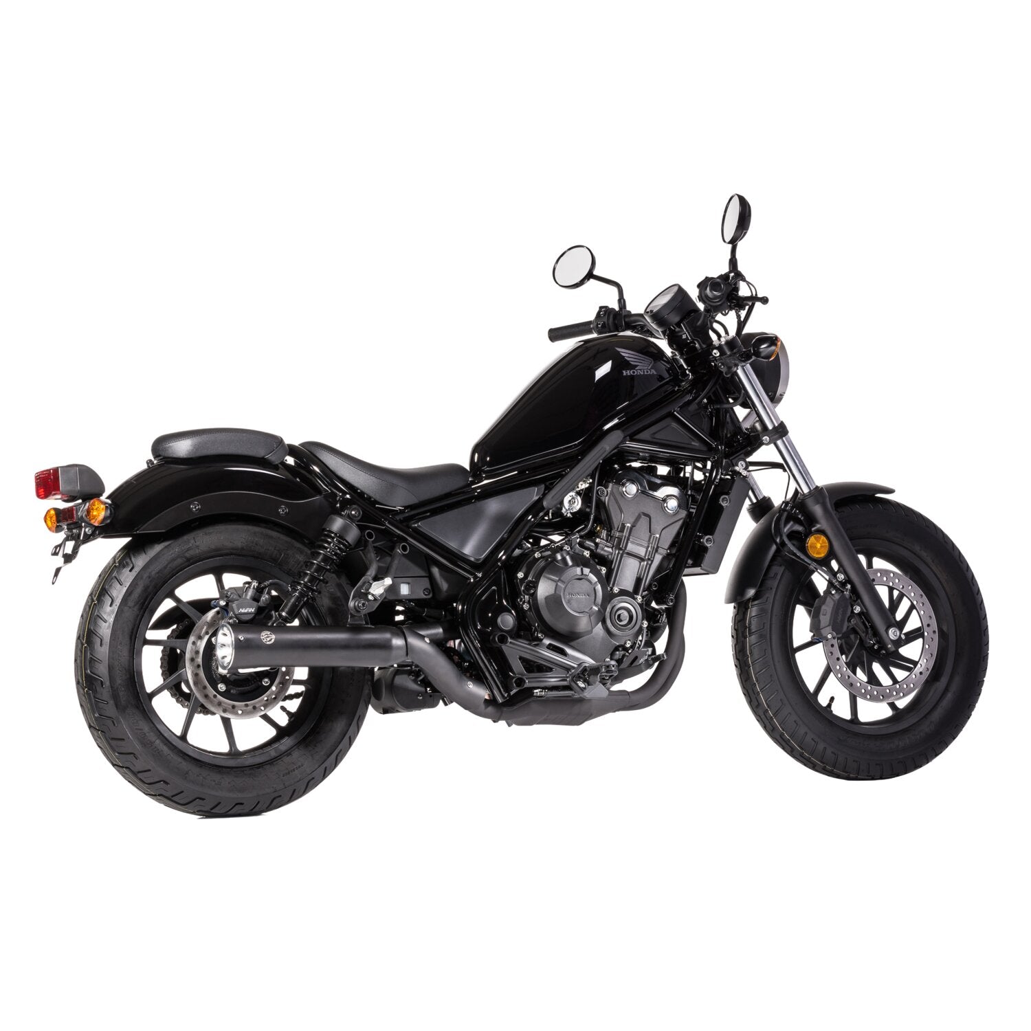 Falcon exhaust Falcon Double Groove Slip-On (2-1) matte black