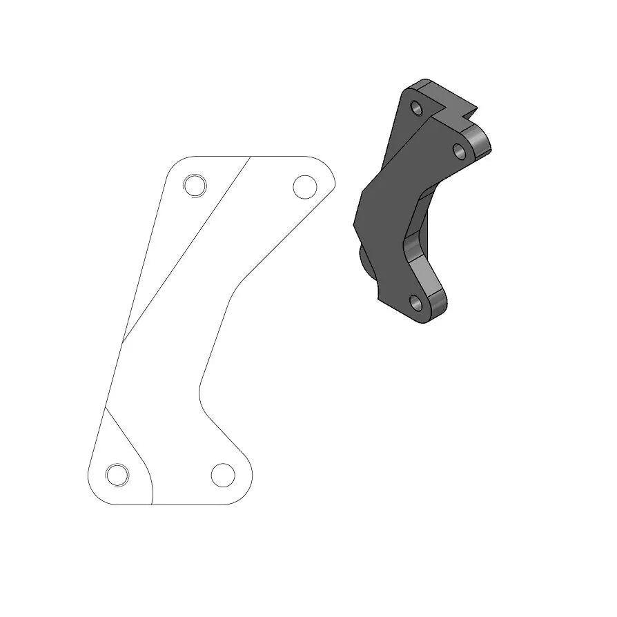 Moto-Master Supermoto Street Rotor Adapter Bracket