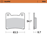 Moto-master Roadpro Sinter Bremsbelag Hinten - Hinten