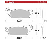 Moto-Master Roadpro Sinter Scooter Bremsbelagsatz - Vorne