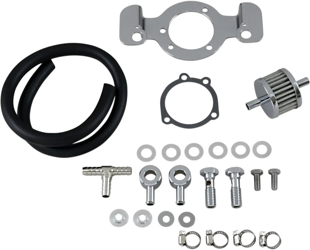 Drag Specialties Crankcase Breather Kit for Harley Sportster