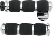 Avon Grips 3-ring Air Cushioned Grips - Black/chrome