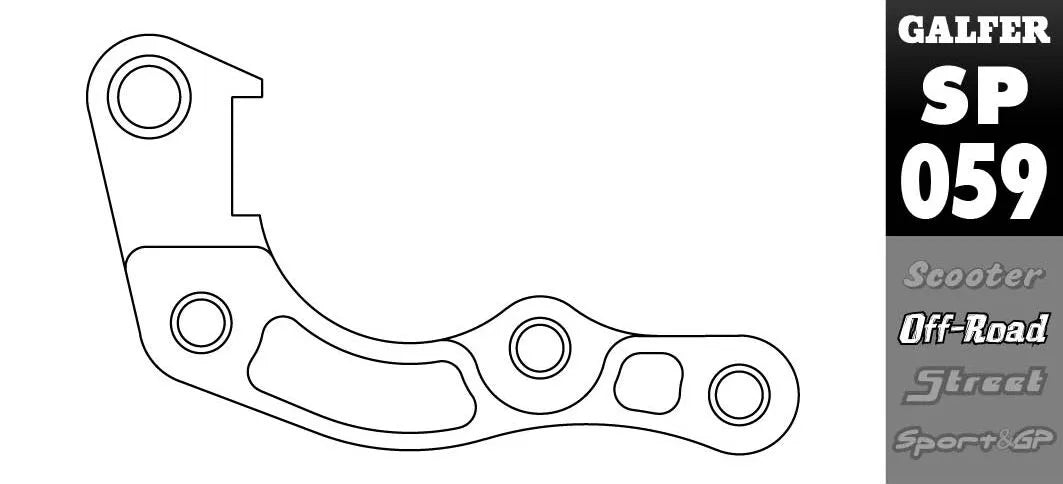 Galfer Brake Caliper Relocation Bracket For 270mm Rotors