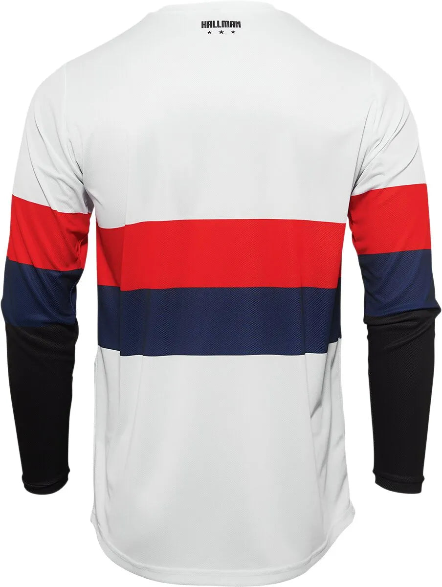 Thor Hallman Differ Draft Jersey - Red/White/Navy
