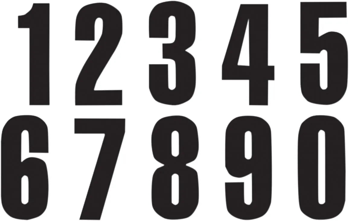 Blackbird Racing Number Plate Graphic - Three Series Numbers